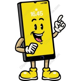 Cheerful Cartoon Smartphone