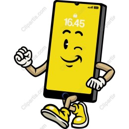 Cheerful Smartphone Character