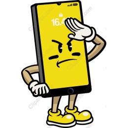 Playful Smartphone Character