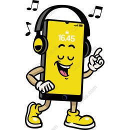 Cheerful Smartphone Character