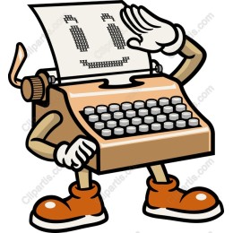 Vintage Smiling Typewriter