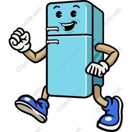 Cheerful Cartoon Fridge