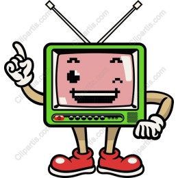 Cheerful Cartoon TV Character
