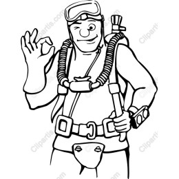 Cheerful Scuba Diver