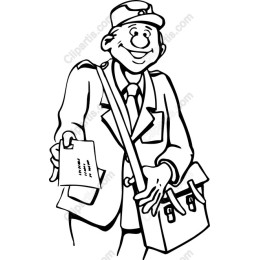 Cheerful Mail Carrier
