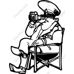 Whimsical General with Binoculars
