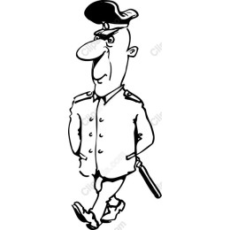 Cartoon Police Officer