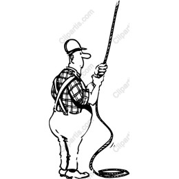 Jovial Man with Rope