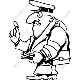 Charming Cartoon Police Officer