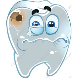 Sad Tooth Cartoon