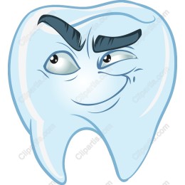 Playful Tooth Cartoon