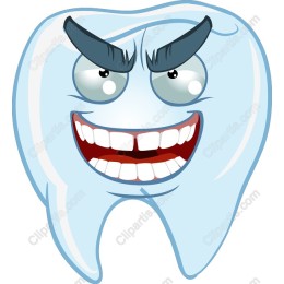 Cheeky Tooth Cartoon