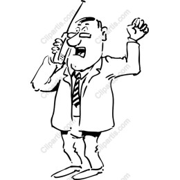 Dynamic Businessman Phone Conversation
