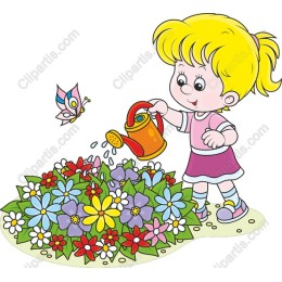 Joyful Gardener: Whimsical Flower Watering