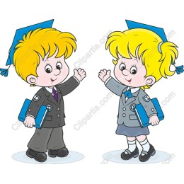 Graduation Joy: Cheerful Children