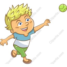 Joyful Tennis Boy