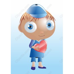 Adorable Boy with Heart