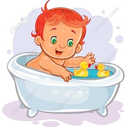 Adorable Baby Bath Time