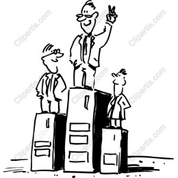Triumphant Business Team