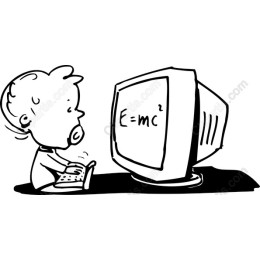 Little Genius at the Computer