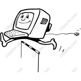 Joyful Computer Character