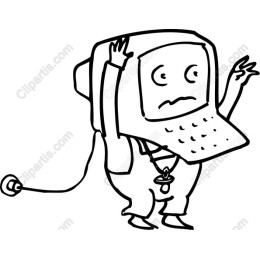 Whimsical Computer Character