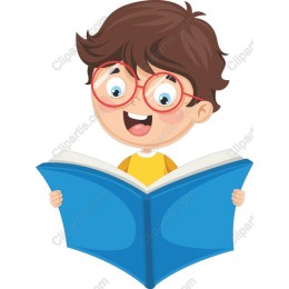 Joyful Boy Reading