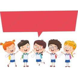 Cheerful School Children