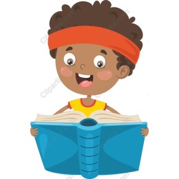 Cheerful Child Reading