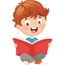 Joyful Boy Reading