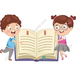 Cheerful Reading Kids