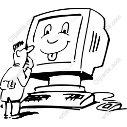 Playful Smiling Computer