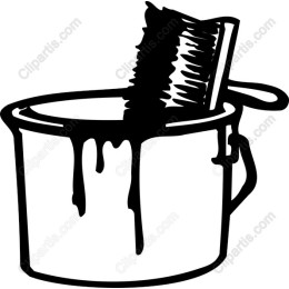 Paint Bucket with Brush