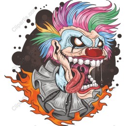 Fierce Cartoon Clown