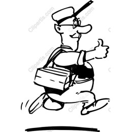 Cheerful Mail Carrier