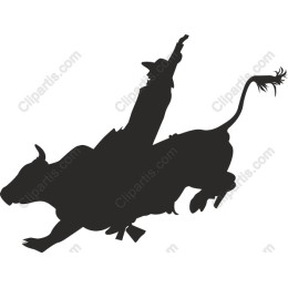 Rodeo Cowboy and Bull