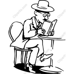 Charming Gentleman Reading