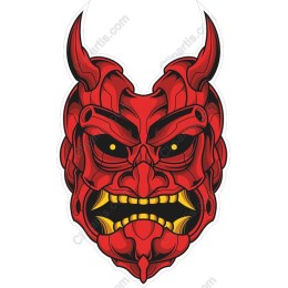 Fierce Red Demon Mask