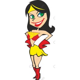 Vibrant Superheroine