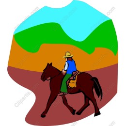 Cowboy on Horseback
