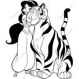 Enchanting of a Girl with a Tiger Companion