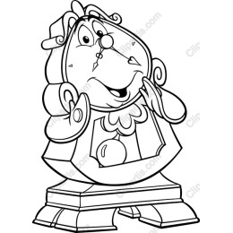Happy Clock Character