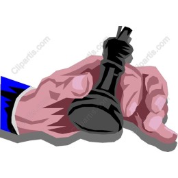 Hand Grasping Chess Piece