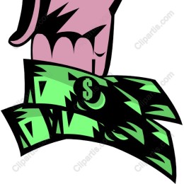 Bold Hand Holding Money