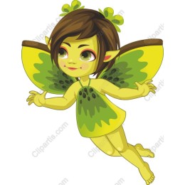 Whimsical Fairy in Green