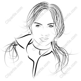 Elegant Minimalist Woman Portrait
