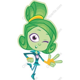 Playful Green Character