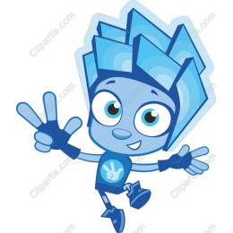 Playful Blue Character