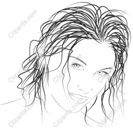 Elegant Line Art Woman