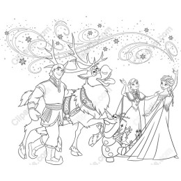 Magical Snowy Adventure Scene